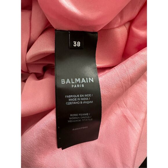 NWOT BALMAIN Embellished stretch-knit mini dress Sz FR 38 / US 6 $4895 - Picture 10 of 14